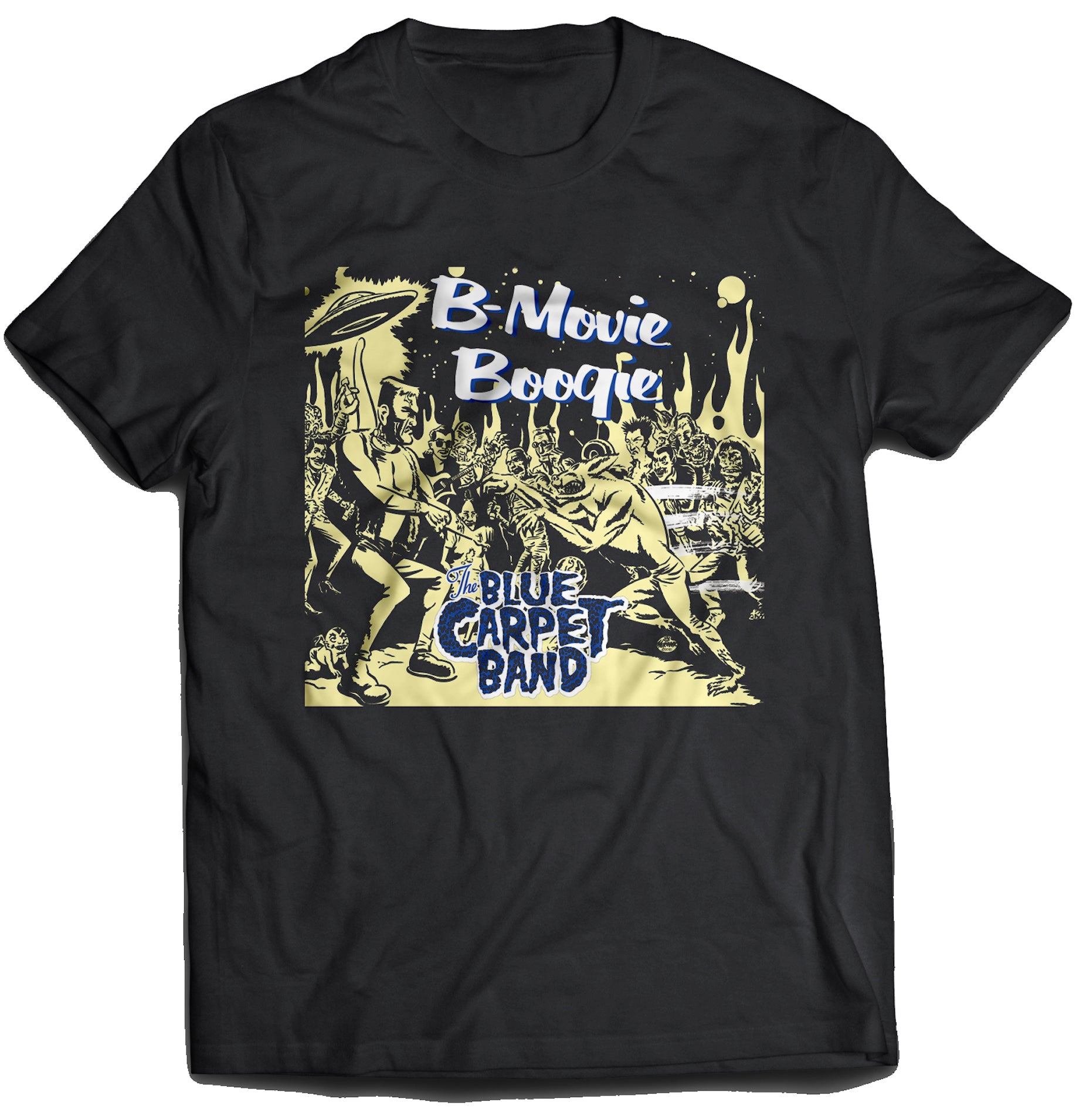 Blue Carpet Band B-Movie Boogie T-Shirt – Bombermusic