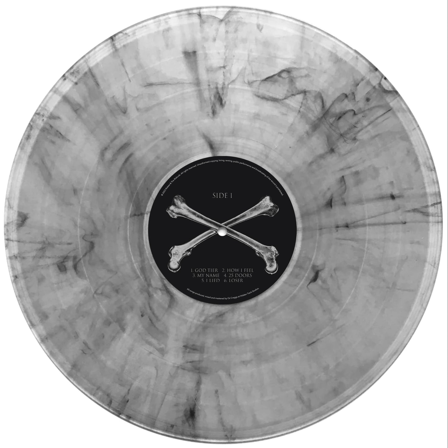 Riskee & The Ridicule - Platinum Statue NEW ALBUM! - Grey and Clear Marbled Vinyl